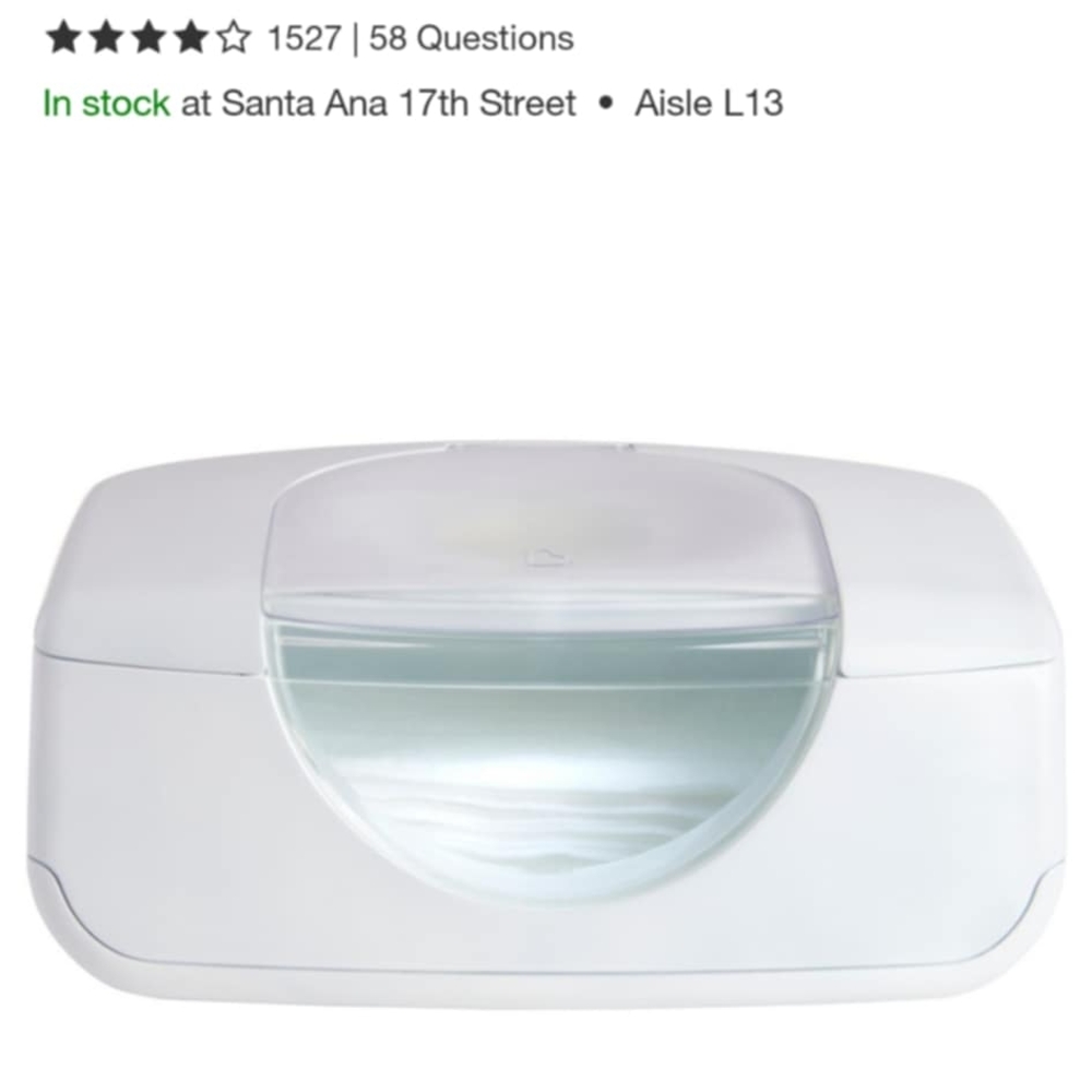 White Diaper Wipe Warmer